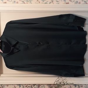 Emerald green button down blouse
